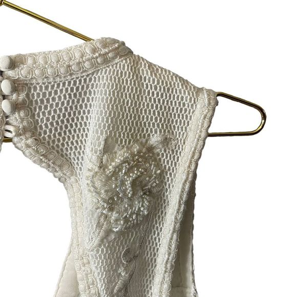 ANTHROPOLOGIE Not So Serious by Pallavi Mohan Deep-V Mini Dress Size MED NWT - Picture 9 of 9